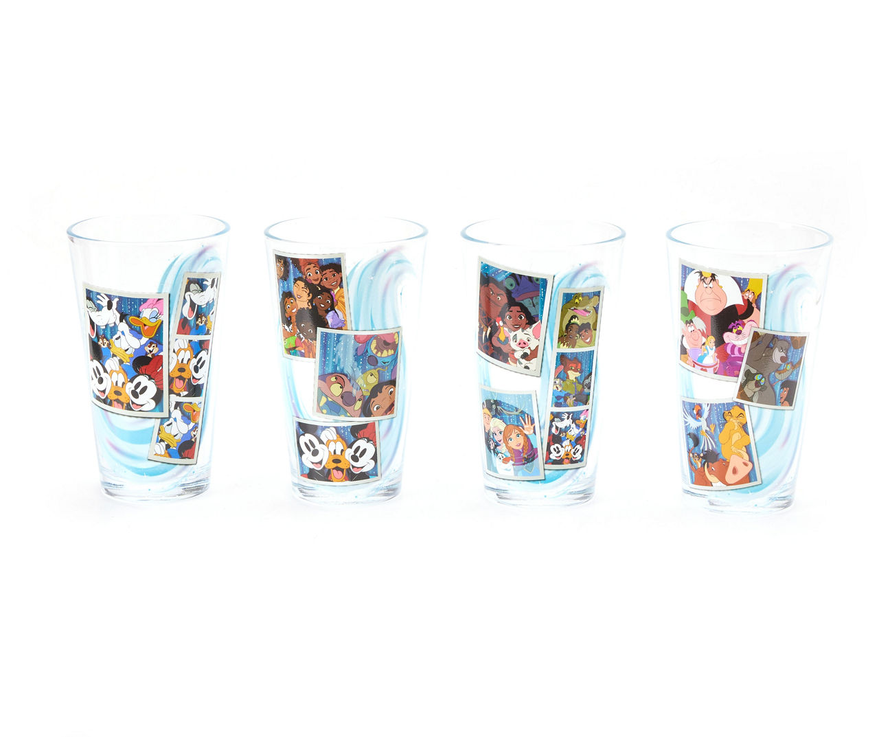 Disney Disney 100 Character Collage Pint Glass Set, 4-Pack