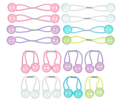 Expressions Pastel 16-Count Balls Hair Tie Set