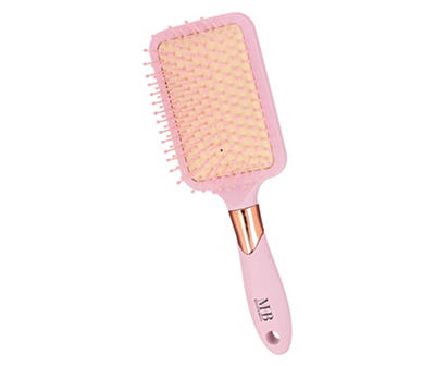 Must-Have Beauty Pink Soft-Touch Paddle Cushion Hair Brush