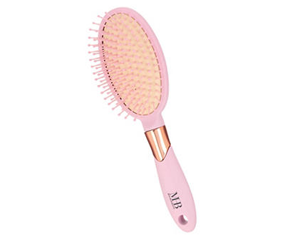 Must-Have Beauty Pink Soft-Touch Oval Cushion Hair Brush