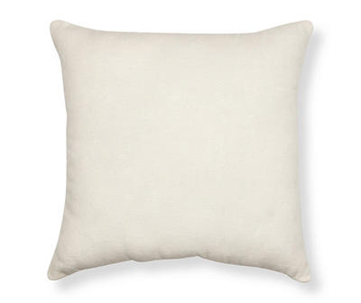 "Home Body" White Square Throw Pillow