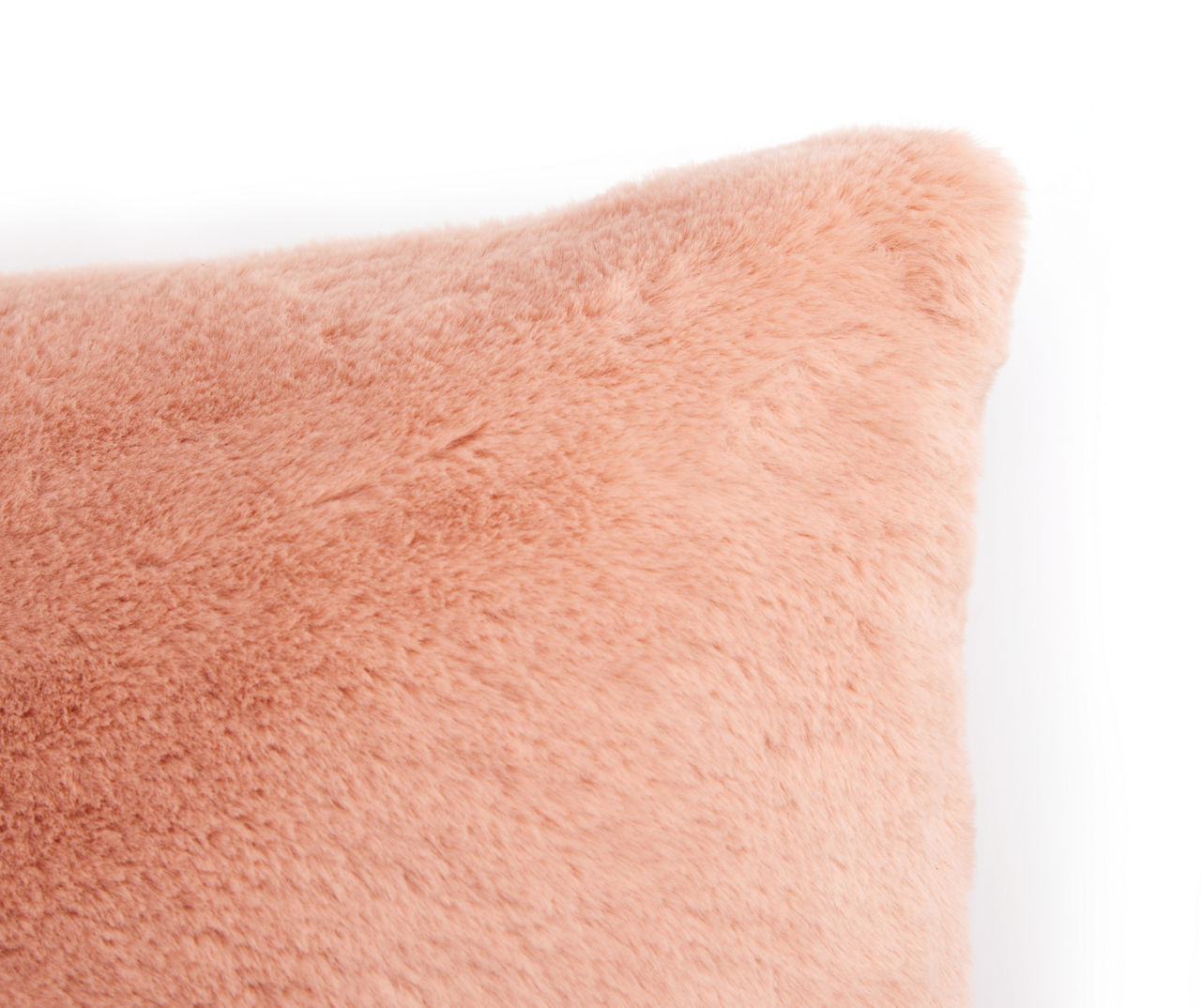 Coral faux best sale fur pillow