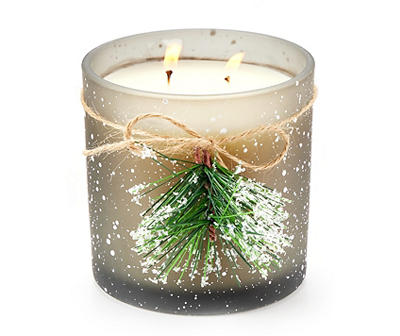 Frankincense & Myrrh 2-Wick Frosted Snow Candle, 14 Oz.