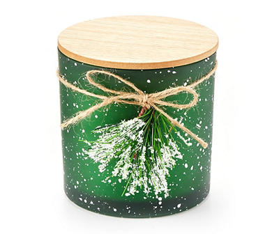 Fresh Balsam 2-Wick Frosted Snow Candle, 14 Oz.
