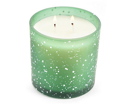 Eucalyptus Evergreen 2-Wick Frosted Snow Candle, 14 Oz.