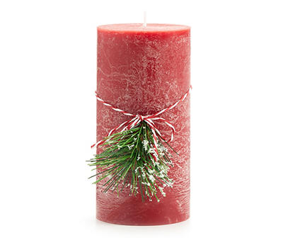 Santa's Workshop Cinnamon Cheer Pillar Candle, (6")