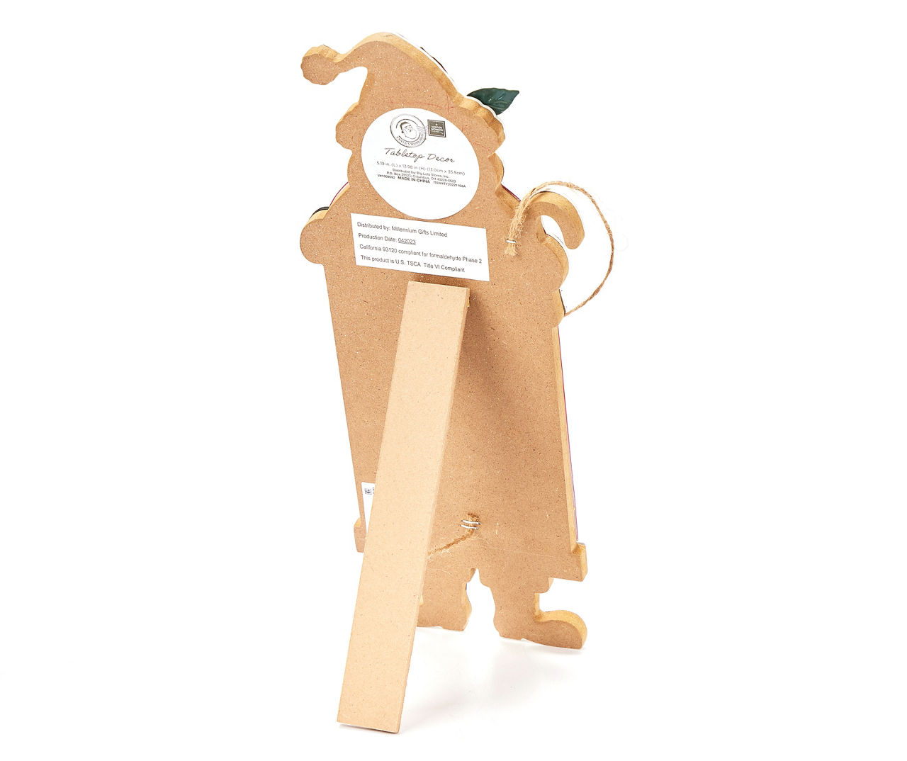 Santa's Workshop "Sleeps Until Christmas" Santa Body Easel Countdown Calendar