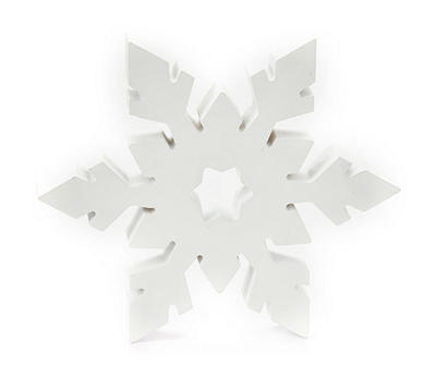 Santa's Workshop White Snowflake Tabletop Decor