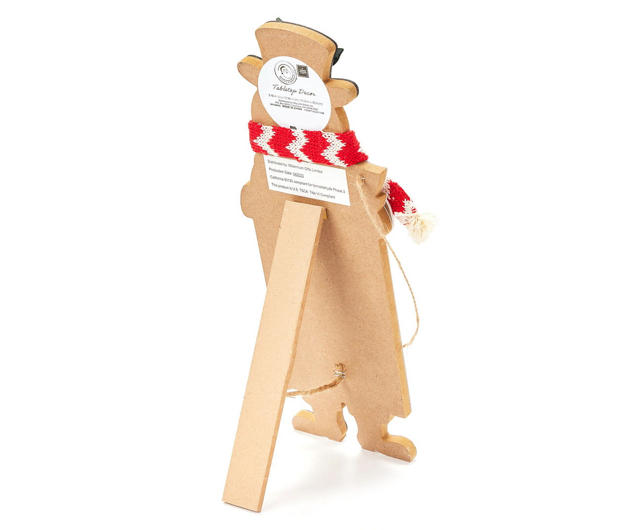 Santa's Workshop "Sleeps Until Christmas" Snowman Body Easel Countdown Calendar