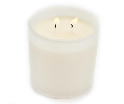 Warm Cinnamon 2-Wick Frosted Glass Candle, 14 Oz.