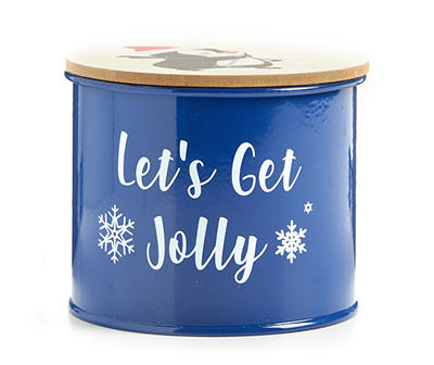 Santa's Workshop "Let's Get Jolly" Milk & Cookies 2-Wick Tin Candle, 14 Oz.