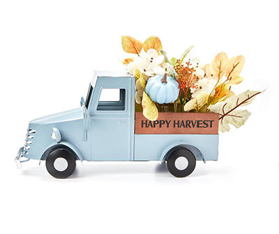Harvest Meadow "Happy Harvest" Truck & Floral Tabletop Decor