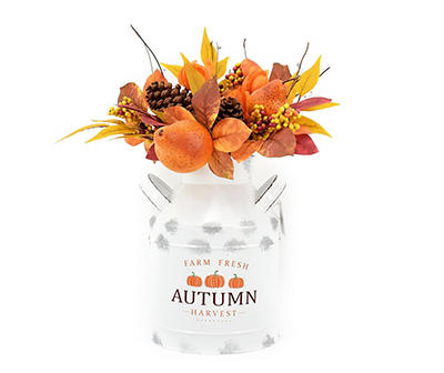 Autumn Air "Farm Fresh" Floral Arrangement in Milk Jug