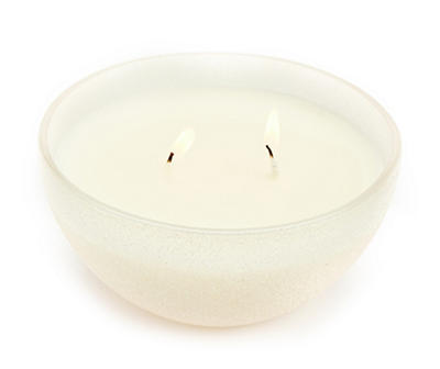 Frosted Forest Glisten Snow 2-Wick Glitter Bowl Candle, 10.5 Oz.