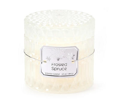 Frosted Forest Frosted Spruce Cut Glass Candle, 6.5 Oz.