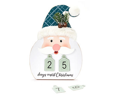Frosted Forest "Days Until Christmas" Santa Easel Countdown Calendar