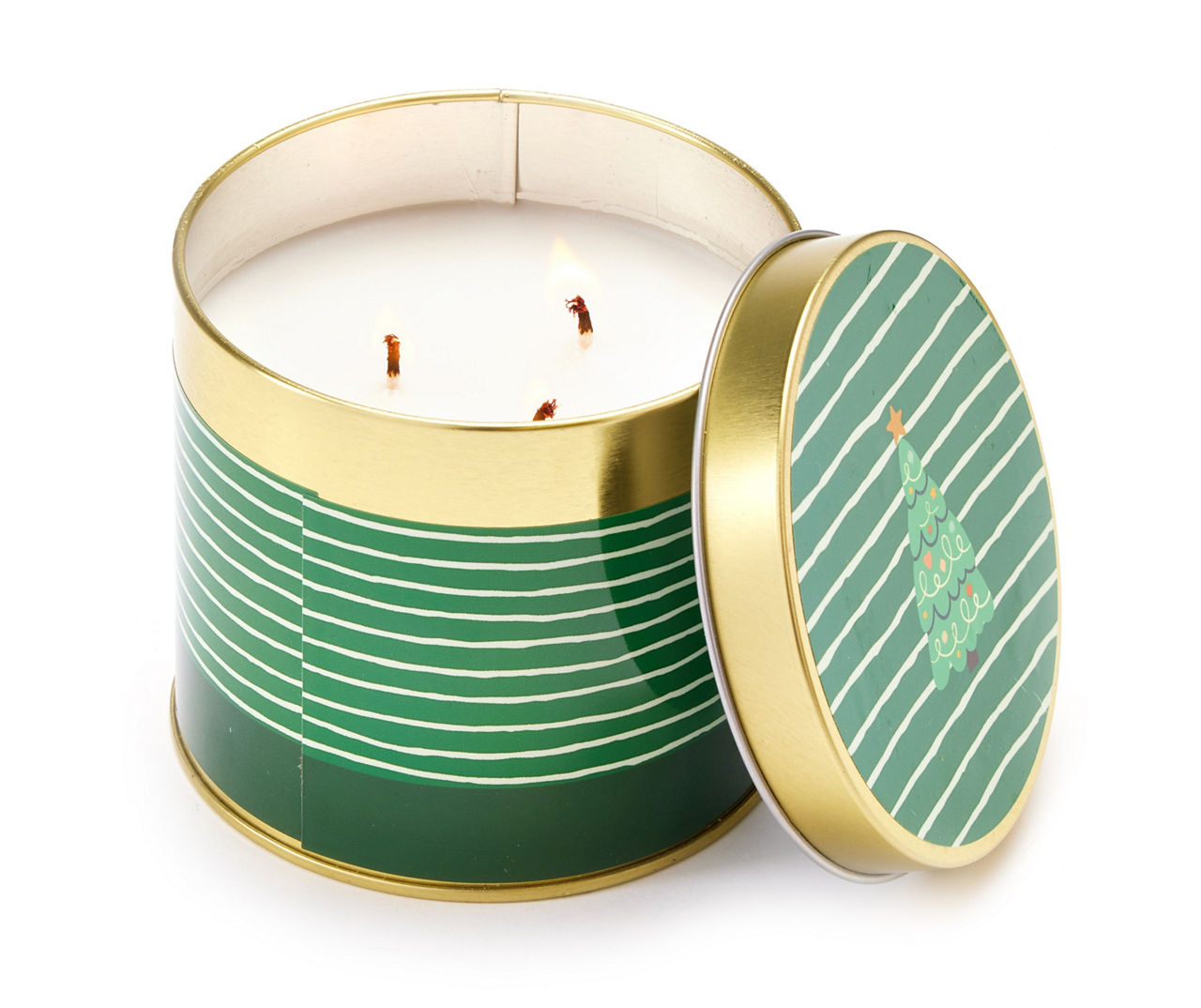 O Christmas Tree 3-Wick Tin Candle, 14 Oz.