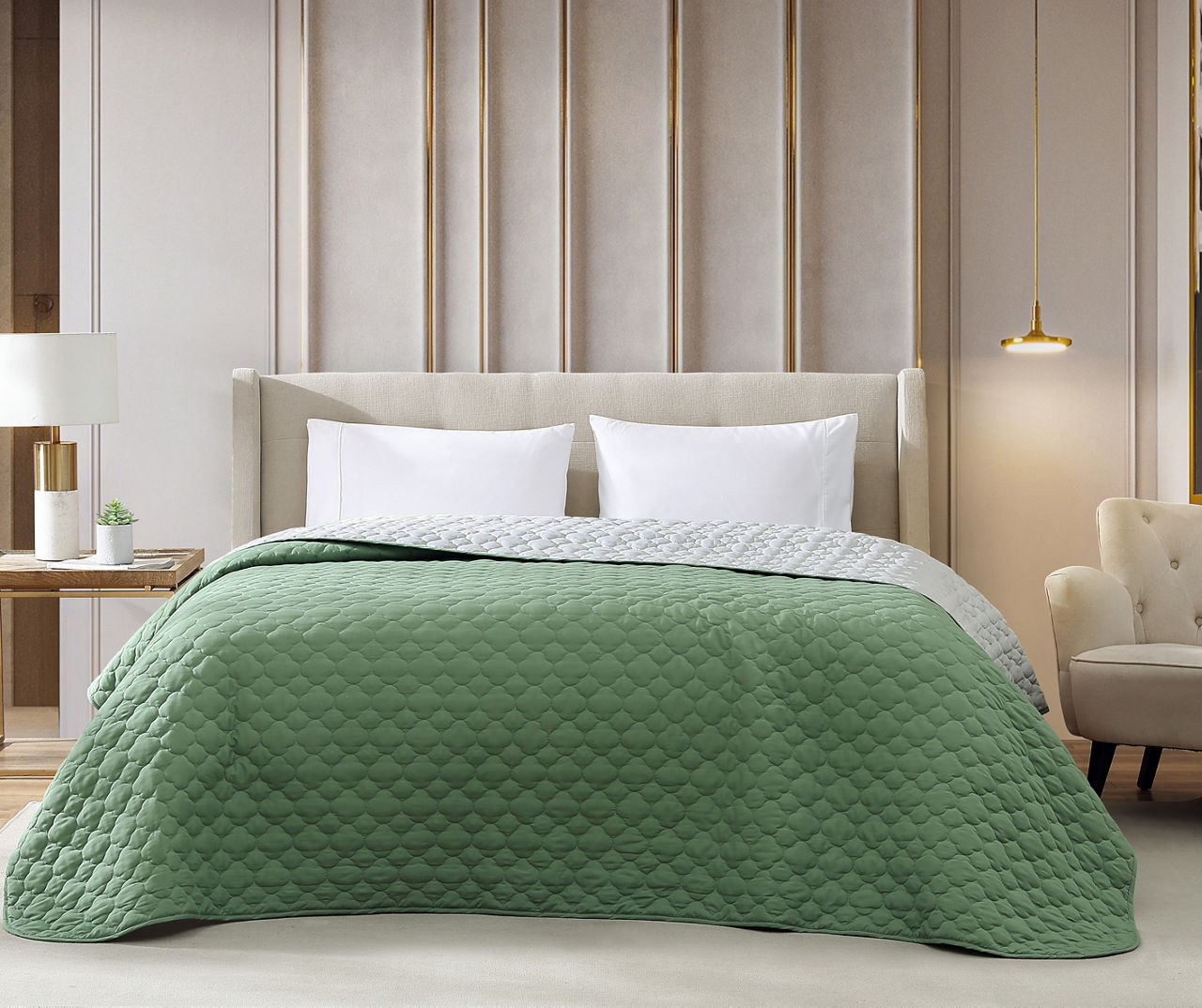 Hawthorne Park Hawthorne Park Quilted Reversible Bedspread Big Lots