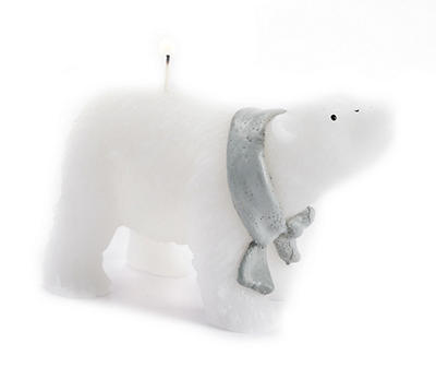 Frosted Forest Polar Bear Unscented Candle