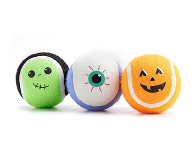 Halloween Tennis Balls Dog Toy, 3-Pack