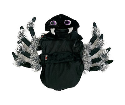 Pet Medium Black & Gray Spider Costume