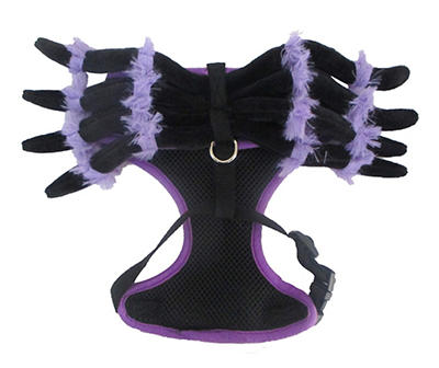 Pet Small/Medium Black & Purple Spider Harness
