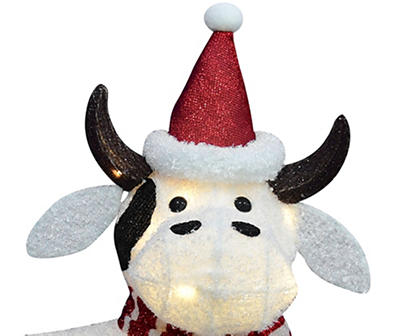2.6' LED Santa Hat Holiday Cow