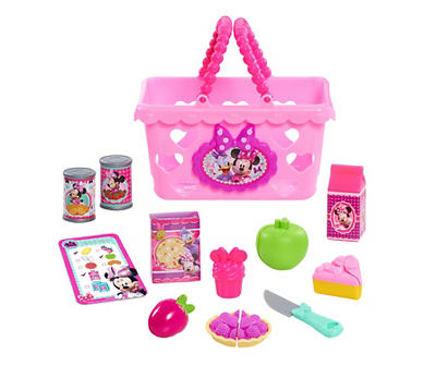 Disney Junior Pink Minnie Bowtastic Shopping Basket Playset