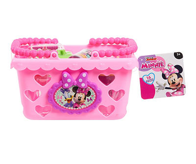 Disney Junior Pink Minnie Bowtastic Shopping Basket Playset