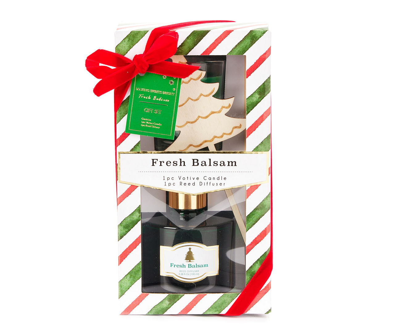 Fresh Balsam Diffuser & Votive Candle Gift Set Big Lots