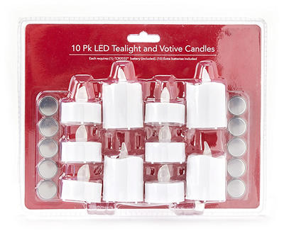 Tealight & Votive 10-Piece LED Candle Set