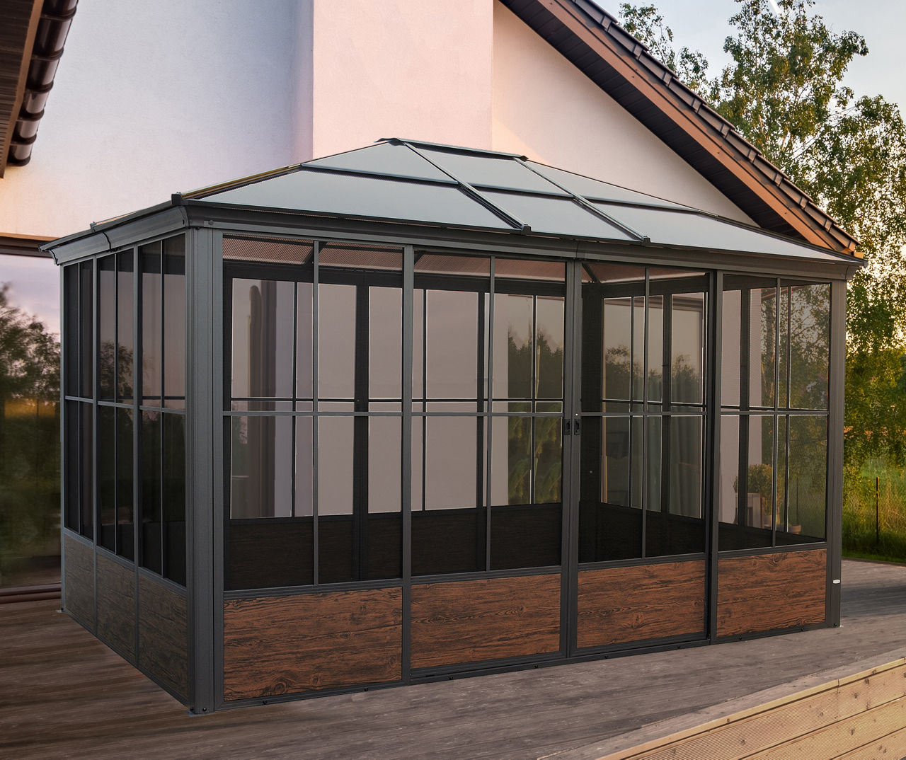 Gazebo Screen House Frame Sliding Doors Box 1 of 2