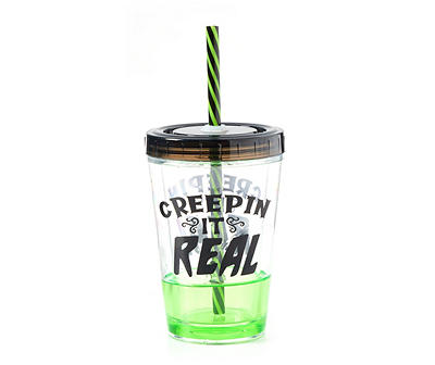 "Creepin It Real" Green & Black Ooze Tumbler, 10 Oz.