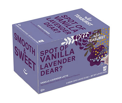 Tea Burst Spot of Vanilla Lavender 12-Count Brew Cups