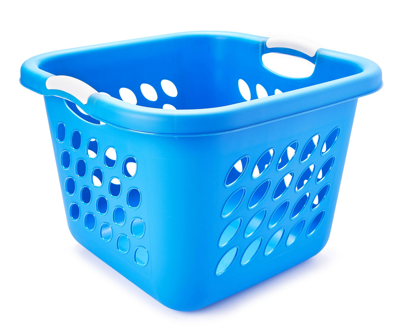 Blue & White 1.5-Bushel Laundry Basket
