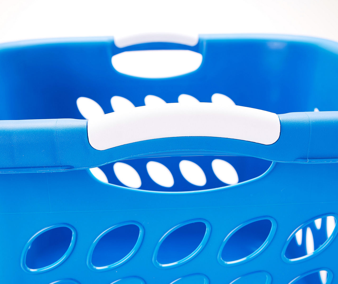 Blue & White 1.5-Bushel Laundry Basket