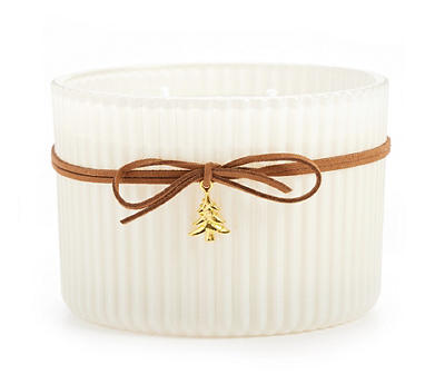 Santa's Cookies 3-Wick Ribbed Glass Candle, 14 Oz.