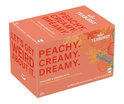 Tea Burst Peachy Creamy Dreamy 12-Count Brew Cups