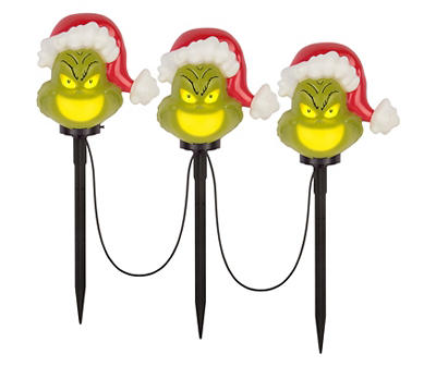 The Grinch Musical 3-Piece Animated LED Pathway Markers Set