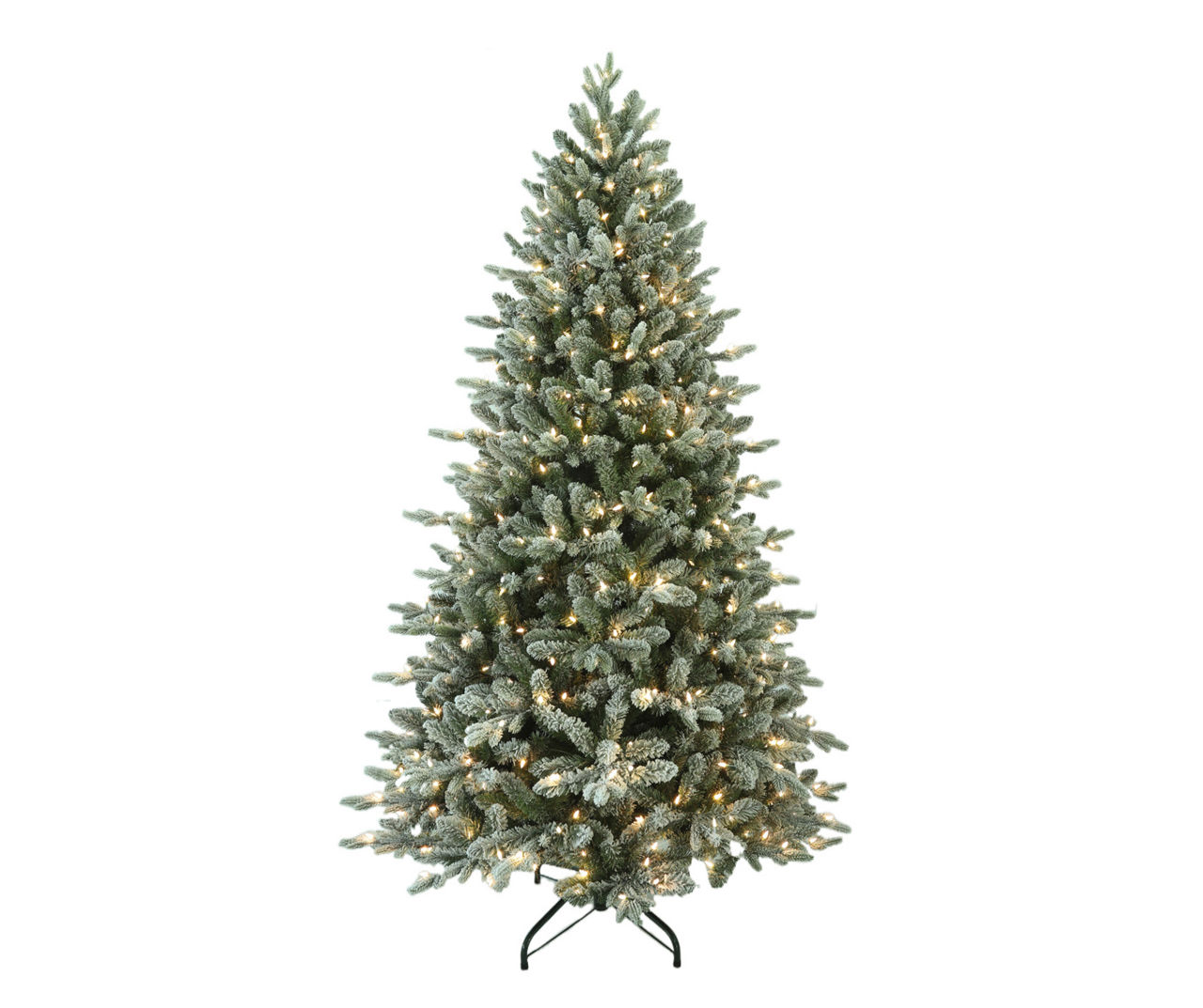 Winter Wonder Lane 7.5' Flocked PreLit LED Artificial Christmas Tree