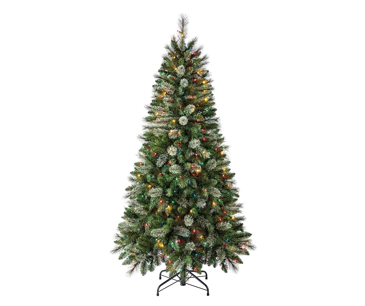 6' Bennett Pine Pre-Lit Artificial Christmas Tree with Multi-Color Lights