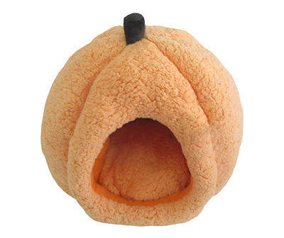 Orange Pumpkin Hut Pet Bed