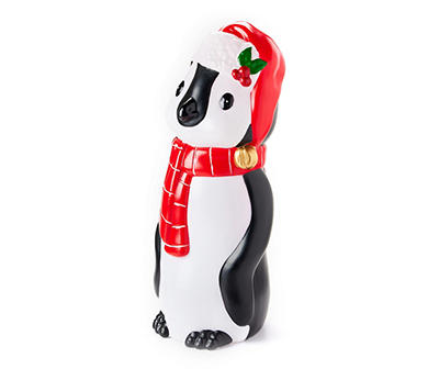 23.6" Light-Up Santa Hat Penguin Blow Mold Decor