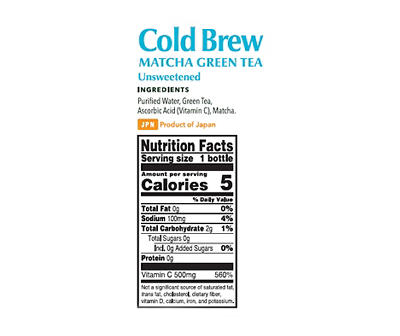 Oi Ocha Cold Brew Matcha Green Tea, 16.9 Oz.