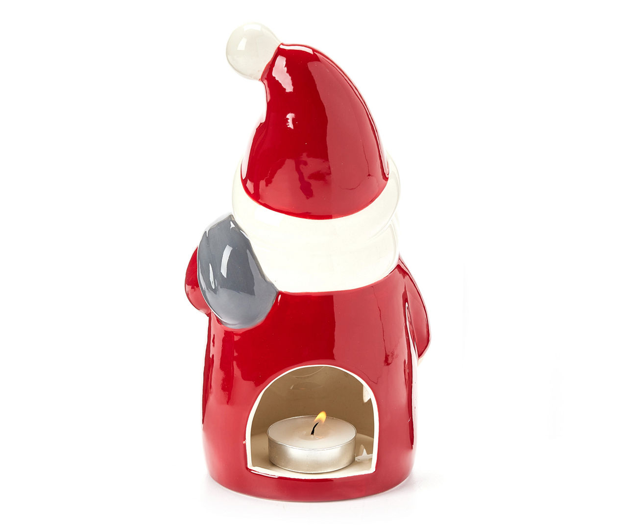 Santa's Workshop Santa Gnome Ceramic Tealight Candle Holder
