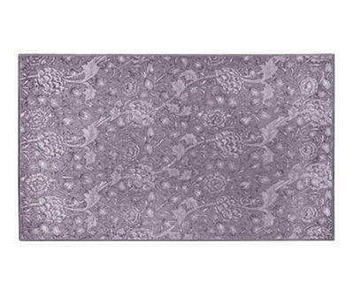 My Magic Carpet Kalini Woodland Brown Floral Washable Area Rug, (3' x 5')