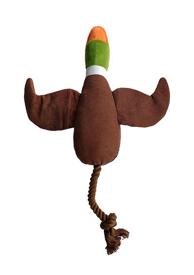 Duck Plush & Rope Dog Toy
