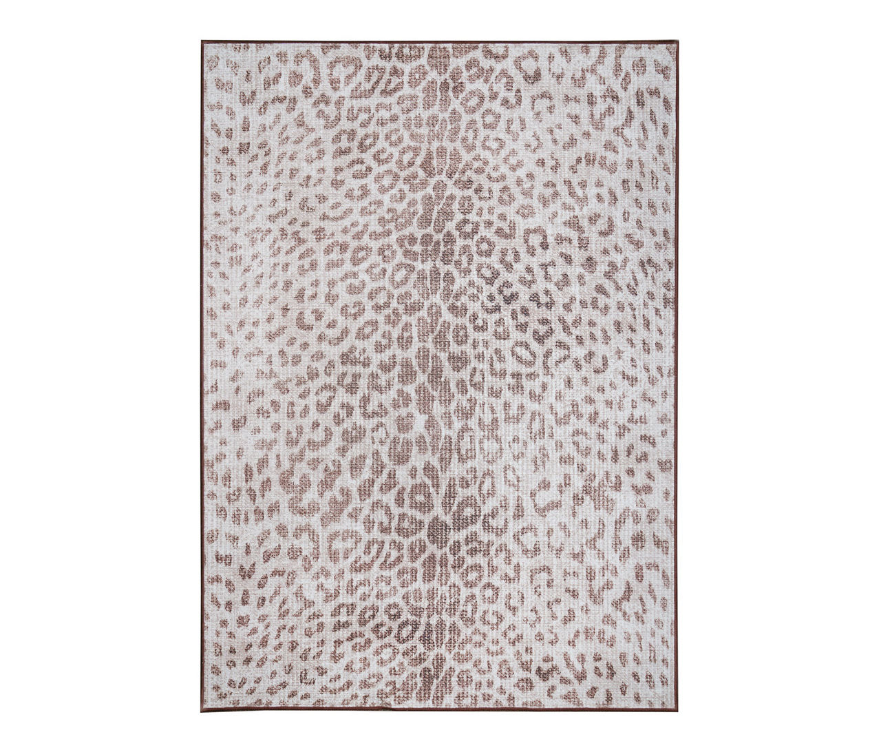 My Magic Carpet Miya Leopard Washable Area Rug 5'x7