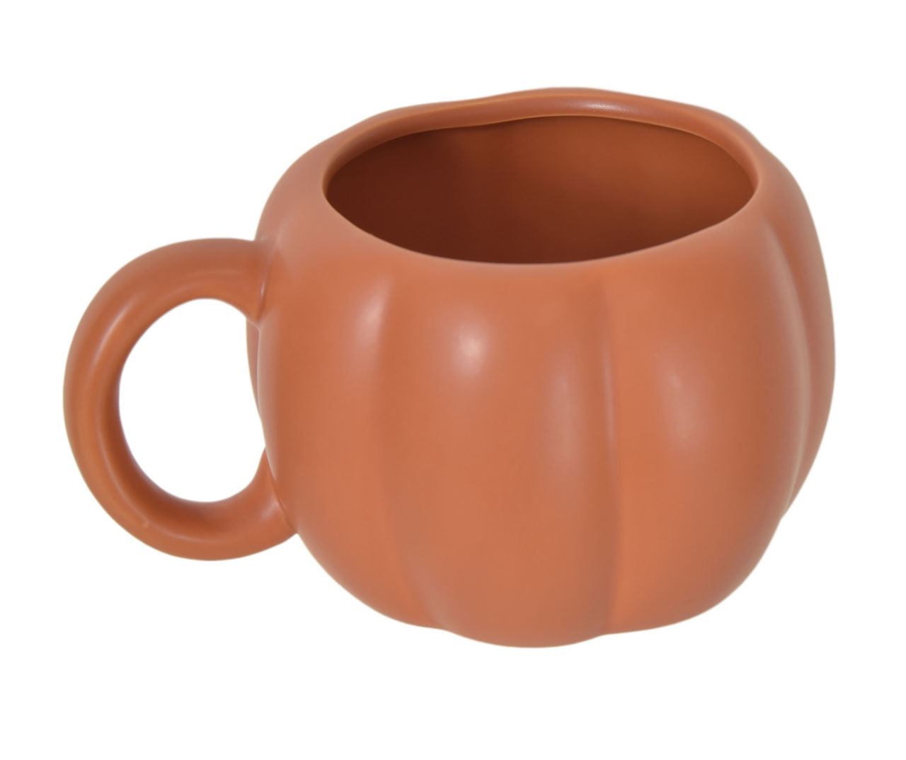 Figural Pumpkin Stoneware Mugs