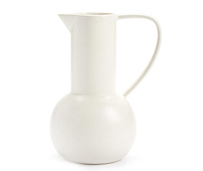 Homeward White Ceramic Vase with Handle